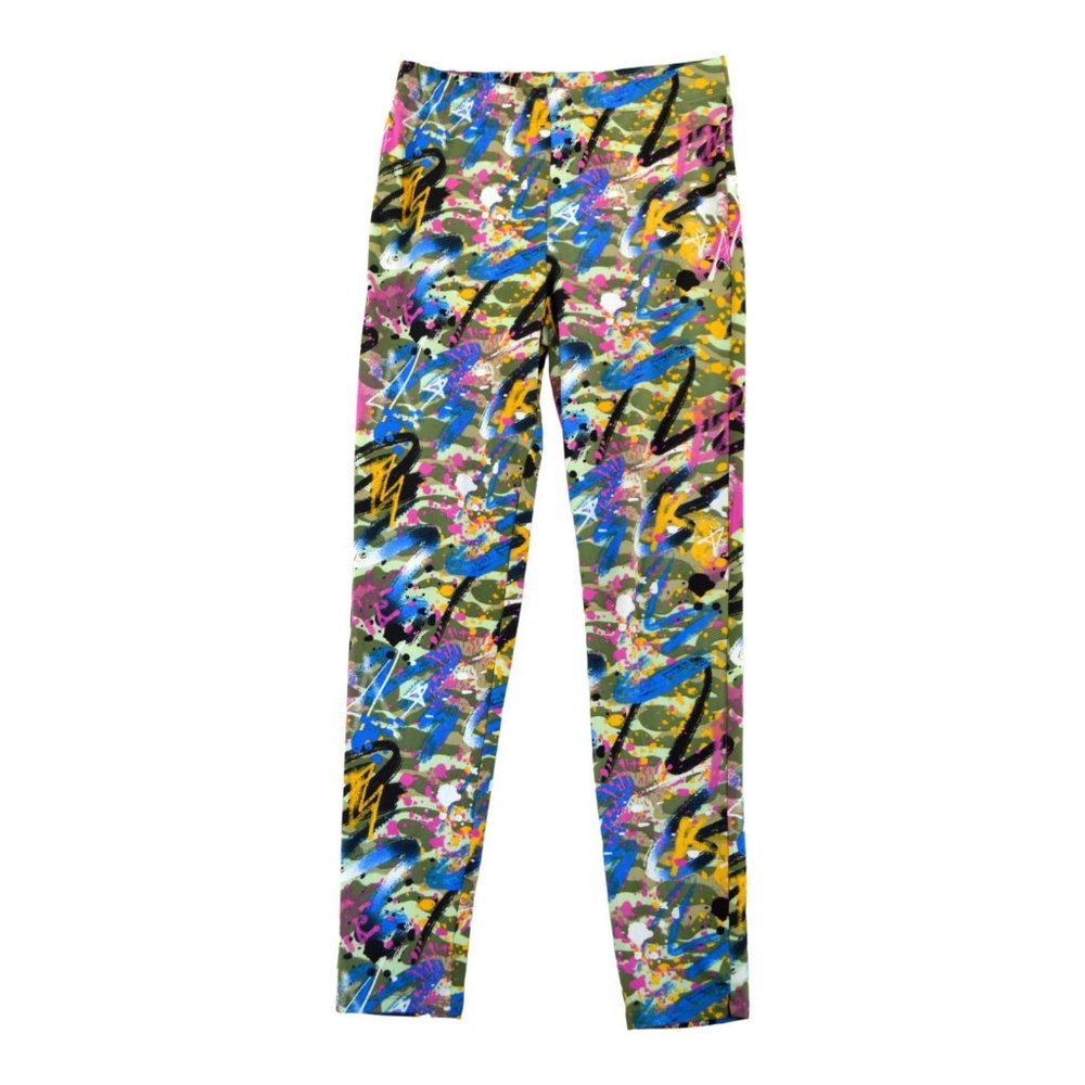Full Circle‎ Trends High Rise Lustrous Leggings Women's Large Polyester
